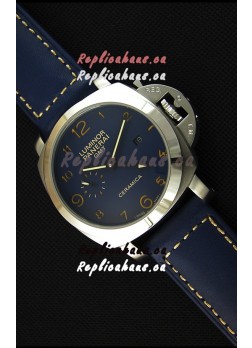 Panerai Luminor Marina GMT Ceramica Stainless Steel Japanese Replica Watch 