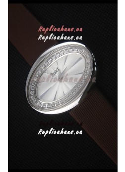 Piaget Limelight Magic Hour Swiss Quartz Steel Case in Black Strap
