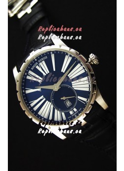 Roger Dubuis Excalibur RDDBEX0378 Steel Blue Swiss Replica Watch 