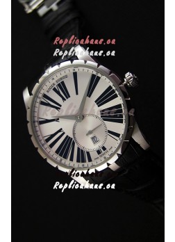 Roger Dubuis Excalibur RDDBEX0460 Steel White Swiss Replica Watch 