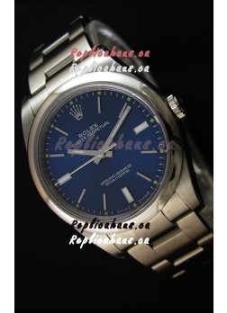 Rolex Oyster Perpetual Cal.3132 Movement Swiss Blue Dial Oyster Strap - Ultimate 904L Steel Watch 