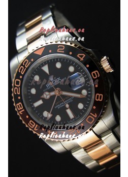 Rolex GMT Masters II 126711CHNR Everose Gold Oyster Steel  Swiss Replica 1:1 Mirror Watch