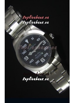 Rolex Oyster Perpetual 116900 AIR KING Swss Replica Watch in Black Dial 