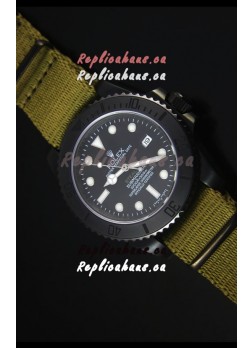 Rolex Submariner Stealth MK IV PVD Swiss Replica Watch White Hour Markers