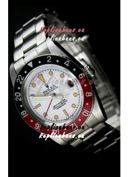 Rolex GMT Master Vintage Edition Swiss Replica Watch in White Dial  