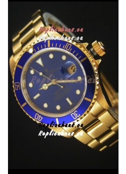 Rolex Submariner 16618 Gold Replica 1:1 Watch with Swiss 3135 Movement