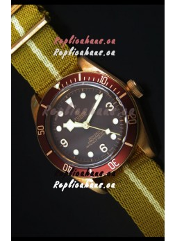 Tudor Heritage Bay Bronze Swiss Replica Watch with NATO Strap 