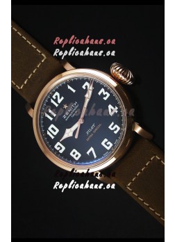 Zenith Pilot Type 20 Extra Special Edition Rose Gold Swiss 1:1 Mirror Replica Watch 