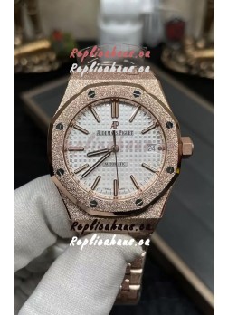 Audemars Piguet Royal Oak 37MM Frosted Casing Watch in 3120 Movement - 1:1 Mirror Replica