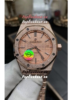 Audemars Piguet Royal Oak 37MM Frosted Casing Watch in 3120 Movement - 1:1 Mirror Replica