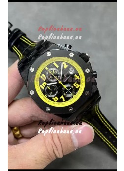 Audemars Piguet Royal Oak Offshore Bumble Bee Chronograph Black Dial - Forged Carbon Casing