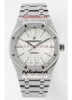 Audemars Piguet Royal Oak 15410BC 41MM White Dial 904L Steel CALIBRE 3120 Movement 1:1 Mirror Replica