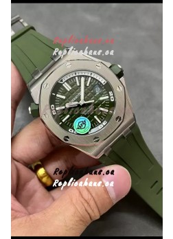 Audemars Piguet Royal Oak 1:1 Ultimate Swiss Replica Watch Green Dial Cal.3120 Movement
