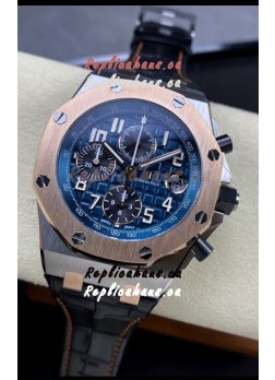 Audemars Piguet Royal Oak Offshore Blue Dial Chronograph 1:1 Mirror Replica Watch - 904L Steel