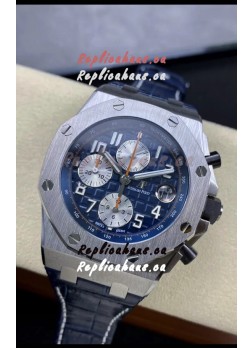 Audemars Piguet Royal Oak Offshore Blue Dial Chronograph 1:1 Mirror Replica Watch - 904L Steel
