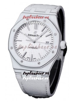 Audemars Piguet Royal Oak Ref.15400 Forged Carbon Casing Watch White Dial in 1:1 Mirror Replica
