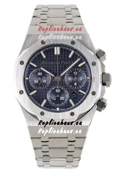 Audemars Piguet Royal Oak Chronograph 1:1 Mirror Replica - 904L Steel in Blue Dial 41MM