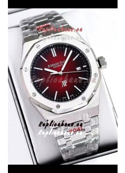 Audemars Piguet Royal Oak Jumbo Extra Thin Edition Watch in Red Dial - 39MM in 904L Steel Case