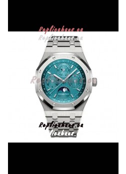 Audemars Piguet Royal Oak Perpetual Calendar Swiss Replica 904L Steel - Tiffany Blue Dial