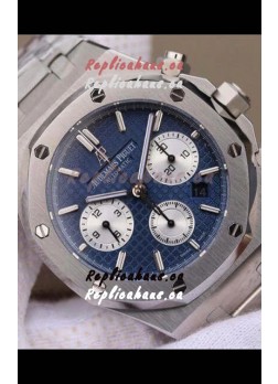 Audemars Piguet Royal Oak Chronograph Blue Dial Steel Strap Swiss Replica Watch
