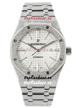 Audemars Piguet Royal Oak Frosted 37MM Self-Winding White Dial 1:1 Mirror Replica Watch