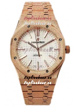 Audemars Piguet Royal Oak 37MM Frosted Casing Watch in 3120 Movement - 1:1 Mirror Replica