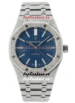 Audemars Piguet Royal Oak Frosted 37MM Self-Winding Blue Dial 1:1 Mirror Replica Watch
