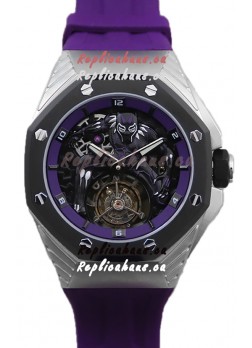 Audemars Piguer Royal Oak Flying Tourbillon Titanium "Black Panther" 1:1 Swiss Replica Watch 