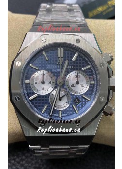 Audemars Piguet Royal Oak Chronograph Blue Dial Steel Strap Swiss Replica Watch