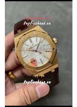 Audemars Piguet Royal Oak 15510 50th Anniversary 41MM White Dial Rose Gold 41MM 1:1 Mirror Replica
