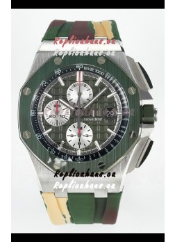 Audemars Piguet Royal Oak Offshore Chronograph Green Dial 1:1 Super Clone Replica Watch - 904L Steel