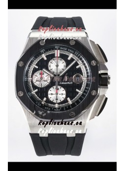 Audemars Piguet Royal Oak Offshore Chronograph Black Dial 1:1 Super Clone Replica Watch - 904L Steel