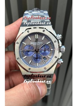 Audemars Piguet Royal Oak Chronograph Grey Dial Steel Strap Swiss Replica Watch