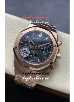 Audemars Piguet Royal Oak Super Clone - Green Dial Rose Gold Casing 41MM