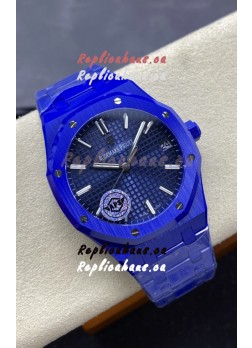 Audemars Piguet Royal Oak 15500 Blue Ceramic Casing Super Clone Replica Watch Blue Dial