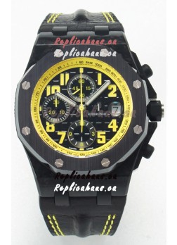 Audemars Piguet Royal Oak Offshore Bumble Bee Chronograph 1:1 Super Clone Replica Watch - Forged Carbon