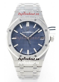 Audemars Piguet Royal Oak 15500 41MM 904L Steel Blue Dial Super Clone Replica Watch 
