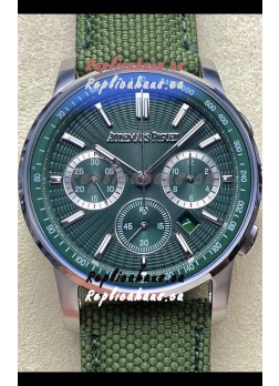 Audemars Piguet CODE 11.59 Chronograph Swiss Replica Watch in 904L Steel Green Dial