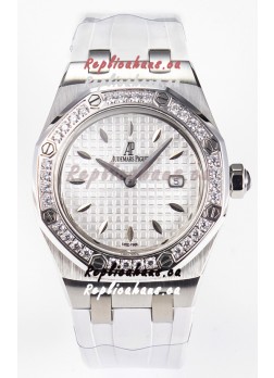 Audemars Piguet Royal Oak 33MM 904L Steel Quartz White Dial Swiss Replica Watch