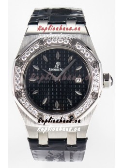 Audemars Piguet Royal Oak 33MM 904L Steel Quartz Black Dial Swiss Replica Watch