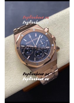 Audemars Piguet Royal Oak 50th Anniversary Super Clone - Rose Gold Casing Blue Dial in 41MM