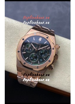 Audemars Piguet Royal Oak 50th Anniversary Super Clone - Rose Gold Casing Green Dial in 41MM