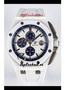 Audemars Piguet Boutique Edition White Dial Ceramic Casing 1:1 Super Clone Replica Watch