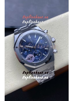 Audemars Piguet Royal Oak Chronograph 1:1 Mirror Replica - 904L Steel in Blue Dial 41MM