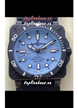 Bell & Ross BR03-92 Divers Edition PVD Coated 1:1 Mirror Replica Blue Dial