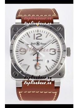 Bell & Ross BR03-93 GMT Edition White Dial 1:1 Mirror Replica Watch 