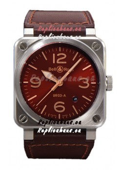 Bell and Ross BR03-A Golden Heritage Edition 904L Swiss Replica Watch 