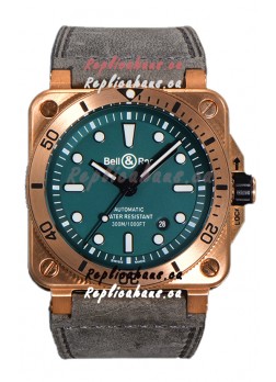Bell & Ross BR03-92 Diver Green Dial Bronze Casing Swiss Replica Watch 1:1 Mirror Replica