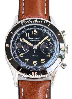 Blancpain Air Command Black Dial Steel Casing 1:1 Mirror Replica Watch