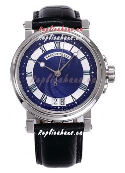 Breguet Marine Automatic Big Date 5817 Stainless Steel Watch with in Blue Dial 